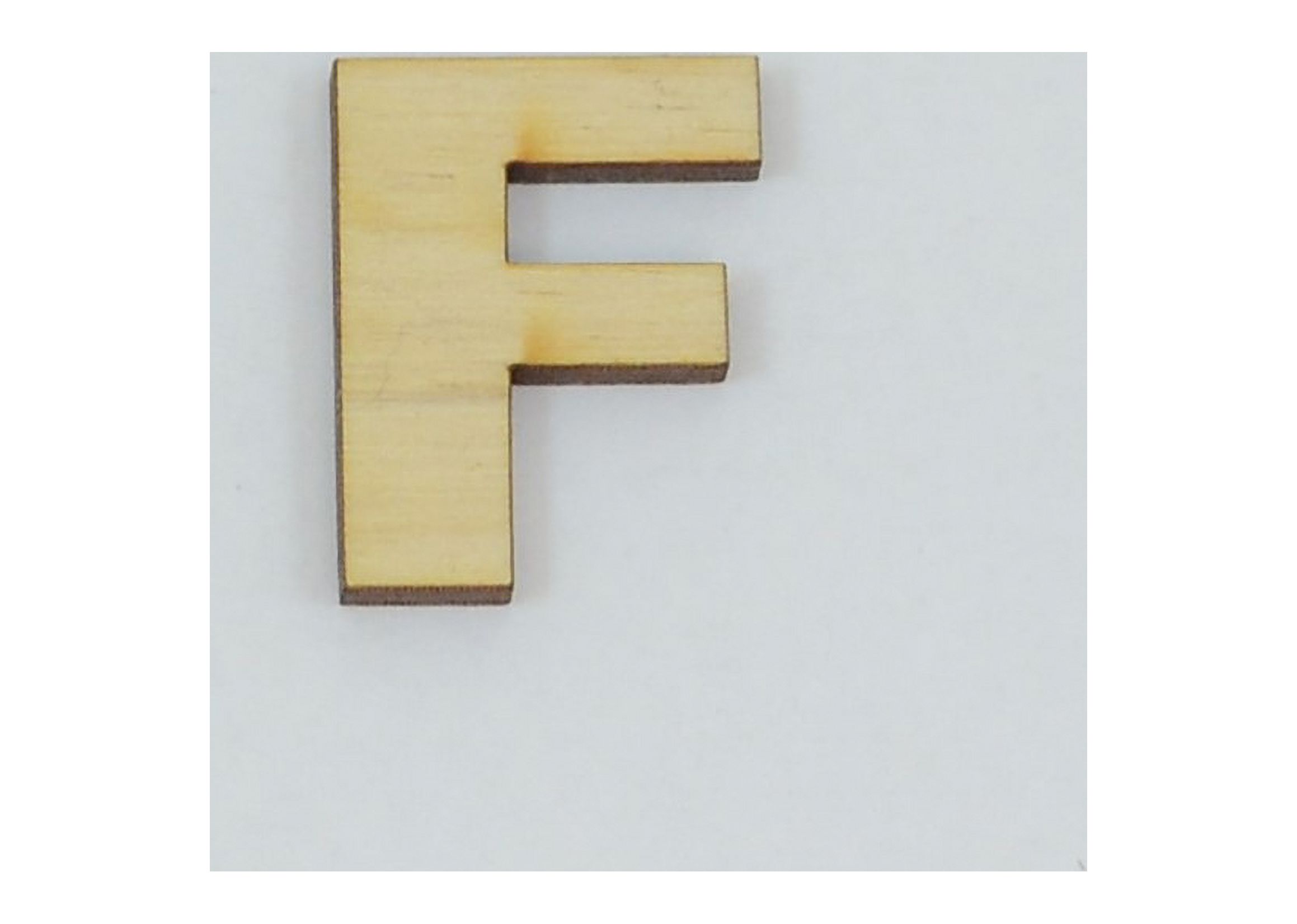 1 Pc, 12 Inch X 1/8 Inch Thick Wood Letters F In The Arial Font For Craft Project & Different Decor - image 1 of 3