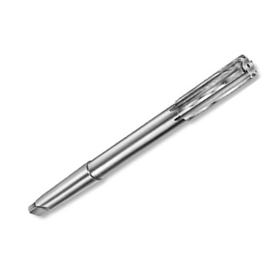 1 Pc, 13/16" Hss Taper Shank Straight Flute Chucking Reamer, Dwrrts13/16, Finish: Uncoated (Bright); Flute Length: 2-1/2"; Overall Length: 9-1/2"; Shank Size: 2Mt;