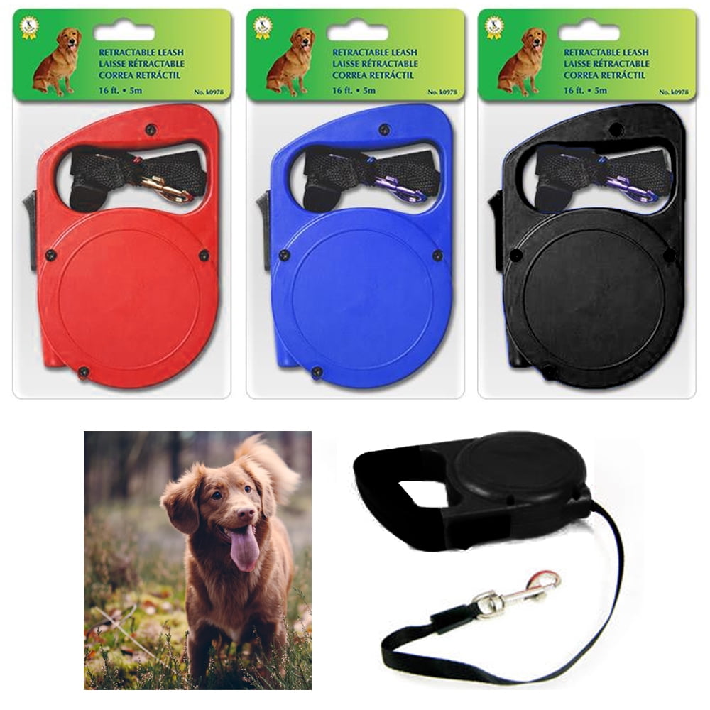 1 Pc 16 Ft Retractable Dog Leash Extending Lead for Medium Large Dogs Pet  Auto - Walmart.com