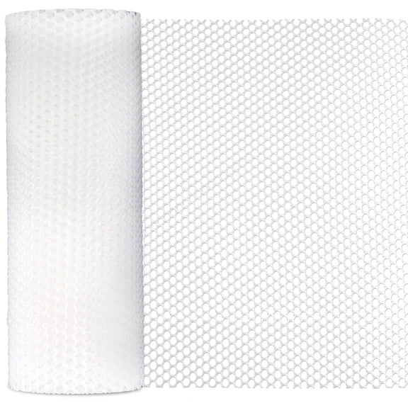 1 Pc 16 Inch 40 FT White Plastic Wire Mesh Fencing Roll Poultry Animal Barrier Garden Outdoor Professional Secure Protection