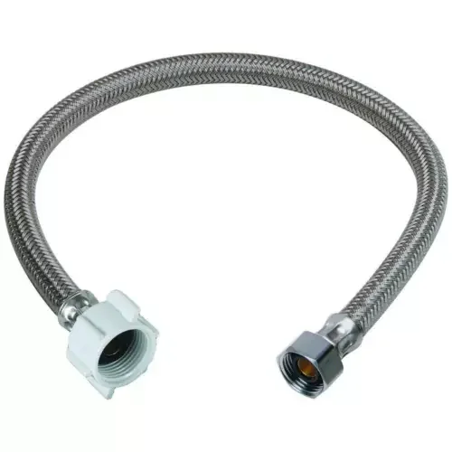 1 Pc 16 S.S Toilet Water Supply Line Connector Hose 7/8 Ballcock X 3/8Comp