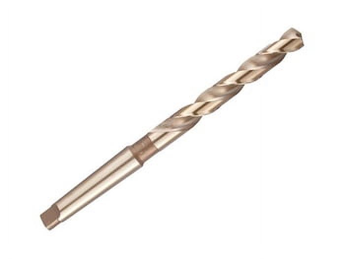 1 Pc, 19/32" Hss 2Mt Cobalt Steel Taper Shank Drill Bit, Dwdtsco19/32, Flute Length: 4-7/8"; Overall Length: 8-3/4"; Shank Size: 2Mt; Shank Type: Taper; Number Of Flutes: 2 - image 1 of 1