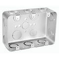 thumbnail image 1 of 1 Pc, 2-1/8 In. Deep, Three Gang Multi Device Switch , .0625 Galvanized Steel, (4) 1/2 In. & (6) 1/2-3/4 In. Side Knockouts; (2) 1/2 & (2) 3/4 In. Bottom Knockouts$$Tools & Hardware Other, 1 of 5