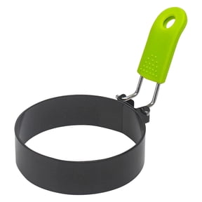 1 Pc 2.99" Egg Rings with Plastic Handle, Small Ring for Frying Eggs, Round Mold, Pancake Mold, Griddle Cooking Shaper for Breakfast Sandwiches