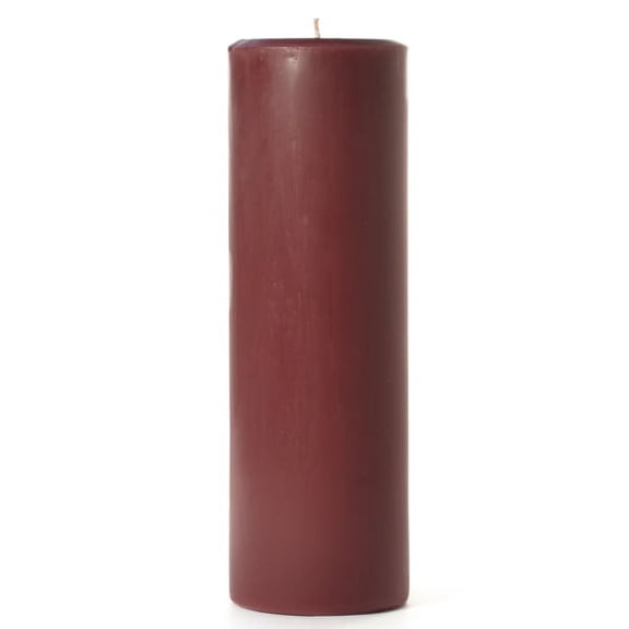 1 Pc, 2 x 6" Leather Pipe & Woods Pillar Candle 40 to 60 Hours for Accenting Centerpieces & Home Decor
