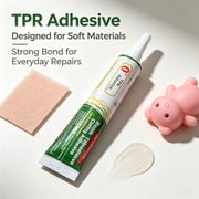 1 Pc 20ml TPR Repair Glue Adhesive with Precision Tip Squishy Glue Clear Glue Quick-Drying Waterproof Flexible Bond for Repairing and Bonding Model Model Rubber DIY Crafts, 5.51x1.18 Inch, Green