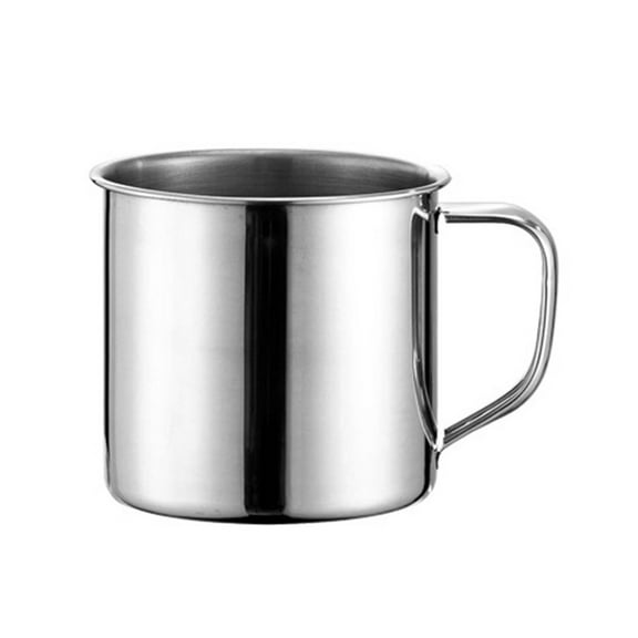 1 Pc 250ml Stainless Steel Double Wall Insulated Coffee Mug with Handle Stainless Steel Coffee Cup Stainless Steel Espresso Cups Small Camping Mugs Small Metal Cups for Camping, 2.67 Inch, Silver