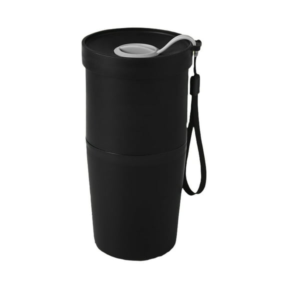 1 Pc 3.1oz Sunflower Seed Spit Cup with Seed Storage & Shell Disposal Sunflower Seed Holder and Spit Cup, Portable 2-in-1 Seed Storage and Shell Disposal Cup, Snack Cup for Road Trip, Black