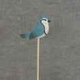 thumbnail image 1 of 1 Pc, 3.5 Inch Wooden Blue Jay With 7.5" Wooden Pick, 1 of 2