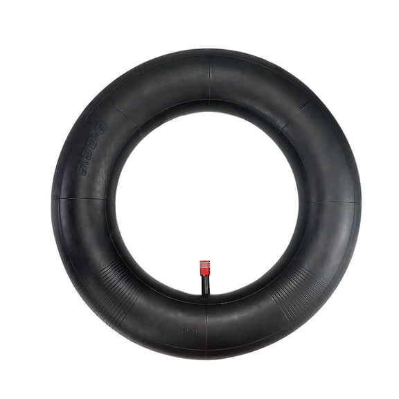 1 Pc 3.50-8 Wheelbarrow Inner Tube Replacement, Heavy Duty Butyl Rubber Tire Tube with Straight Valve and Red Cap, 3.25-8 Compatible Puncture Resistant Tube for Garden Carts, Hand Trucks, Mowers