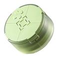 thumbnail image 1 of 1 Pc 3 Compartment Small Pill Box, Moisture Proof Case, Travel Organizer for Pocket Purse, Pill Holder Dispenser, Daily Portable Vitamin Container, Fish Oil and Supplement Storage, 1 of 6