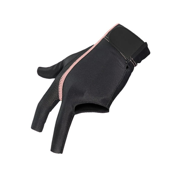 1 Pc 3 Fingers Billiard Pool Gloves for Left Hand Snooker Cue Sport Glove for Men Women Billiards Shooter Accessory