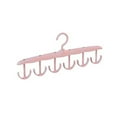 thumbnail image 1 of 1 Pc 360-Degree Hanger Hook, Plastic Tank Top Hanger with 12 Hooks, Space Saving Scarf Organizer, Multi-Function Tie Hangers for Closet Storage, 11.8x0.78x2.75 inch, 1 of 8