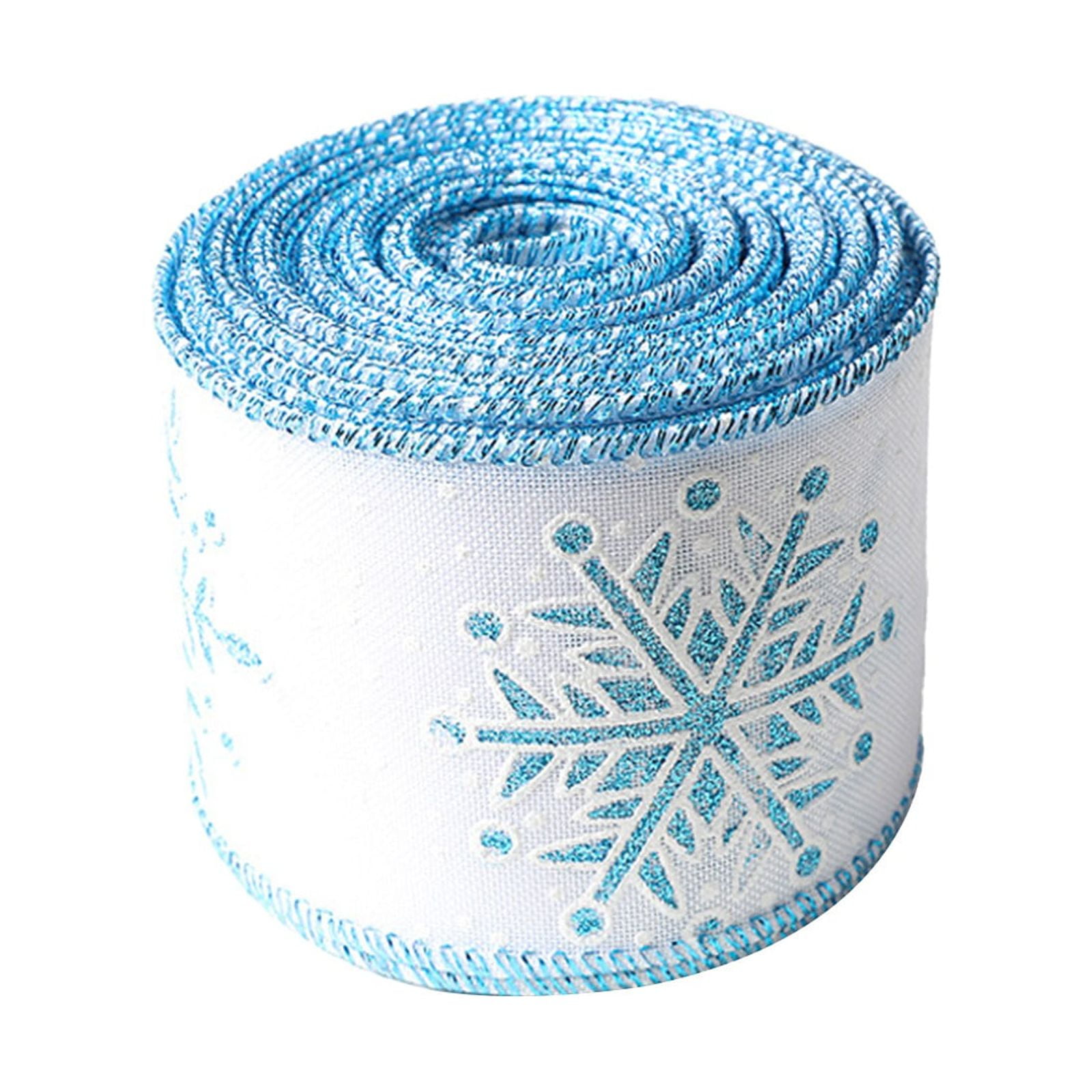 1 Pc 360 Inch Sparkling Snowflake Christmas Ribbon Christmas Ribbon ...
