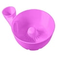thumbnail image 1 of 1 Pc 3D Printed Automatic Fruit Washer Bowl with Strainer Portable Fruit Washing Spinner Bowls Draining Fruits and Veggies Cleaner Device Multipurpose Rinse Basket for Kitchen, 5.51"x4.33", Pink, 1 of 5