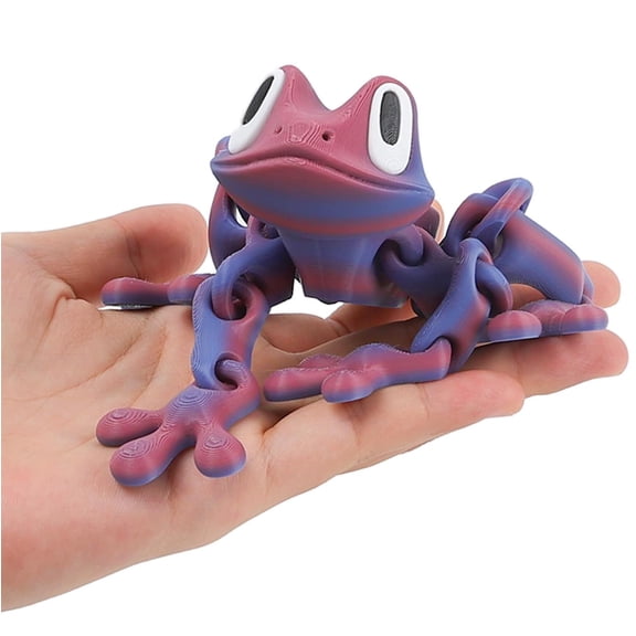 1 Pc 3D Printed Frog Fridge Magnets, Girl Pink Magnet For Fridge And Locker, Creative Poseable Decor For Metal Surfaces, Funny Refrigerator Magnets For Whiteboard Kitchen Office