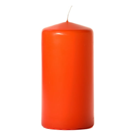 1 Pc 3x6 Burnt Orange Pillar Candles Unscented 3 in. diameterx6 in. tall
