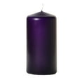 thumbnail image 1 of 1 Pc 3x6 Lilac Pillar Candles Unscented 3 in. diameterx6 in. tall, 1 of 2