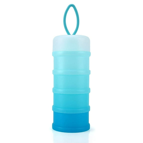 1 Pc 4 Layers Stackable Formula Dispenser Milk Powder Snack Storage Container