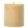 thumbnail image 1 of 1 Pc, 4 x 4" Sandalwood Pillar Candle 50 to 60 Hours for Home Or Special Events Decor, Made In Usa, 1 of 1