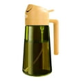 thumbnail image 1 of 1 Pc 470ml Light-Blocking Dark Oil Sprayer for Cooking, 2 in 1 Olive Oil Dispenser Bottle for Kitchen, Premium Dark Green Glass Oil Bottle, Food-Grade Oil Mister for Air Fryer, BBQ, Light Yellow, 1 of 9