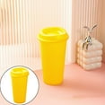 thumbnail image 1 of 1 Pc 475ml Reusable Coffee Cups with Lids, Double Wall Insulated Plastic Travel Coffee Cup with Lid, To Go Travel Cups, Hot or Cold Drinks, Dishwasher and Microwave Safe, 5.91 Inch, Yellow, 1 of 9