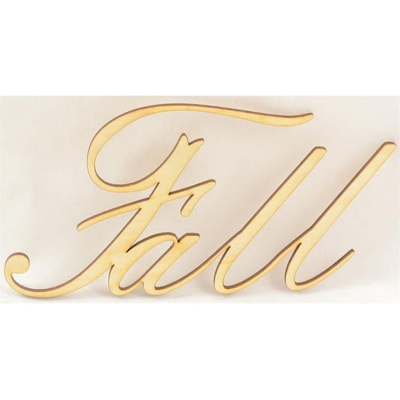 1 Pc, 5.5" X 3" Script & Unfinished Welded Word Fall For Home & Events Decor