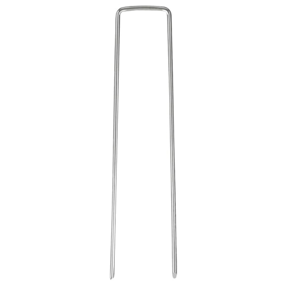 1 Pc 5.91in Heavy Duty U-Shaped Securing Stakes Pins Garden Stakes Pins-Sod Fence Staples Galvanized Steel for Anchoring Landscape Fabric, Netting, Irrigation Hoses, Ground Mat