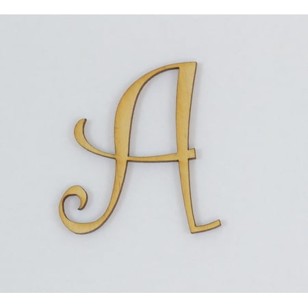 1 Pc, 5 Inch X 1/4 Inch Thick A Wood Letters In The Curlz Font Easy To Paint Or Decorate