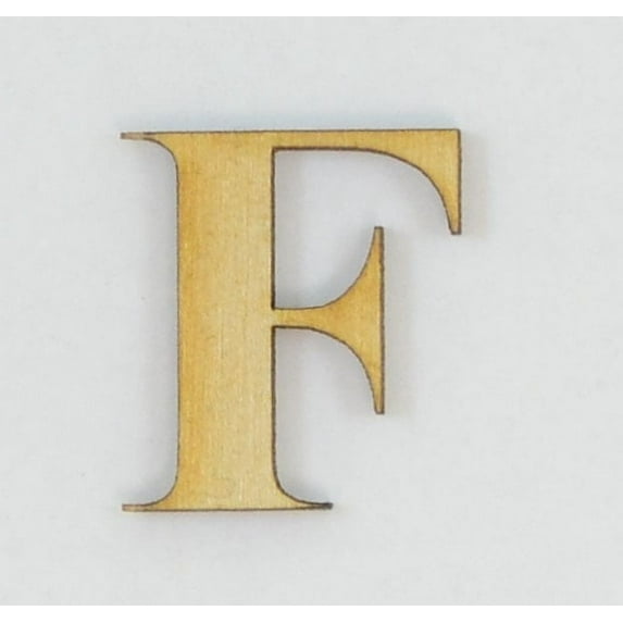 1 Pc, 5 Inch X 1/4 Inch Thick Times New Roman Bold Wood Letters F Great For Craft Project & Different Decor