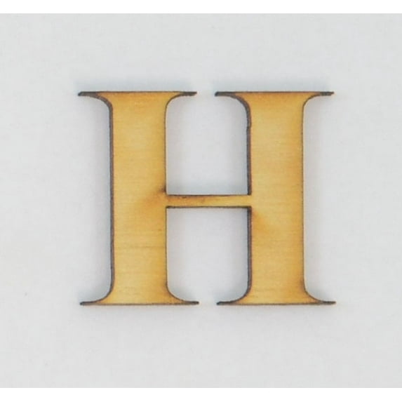 1 Pc, 5 Inch X 1/4 Inch Thick Times New Roman Bold Wood Letters H Great For Craft Project & Different Decor