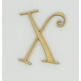 thumbnail image 1 of 1 Pc, 5 Inch X 1/4 Inch Thick Wood Letters X In The Curlz Font Great For Craft Project & Different Decor, 1 of 3