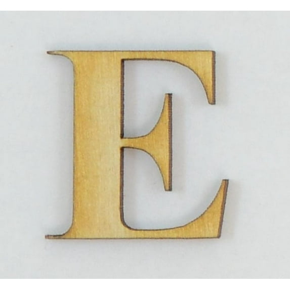1 Pc, 5 Inch X 1/8 Inch Thick Times New Roman Bold Wood Letters E Great For Craft Project & Different Decor