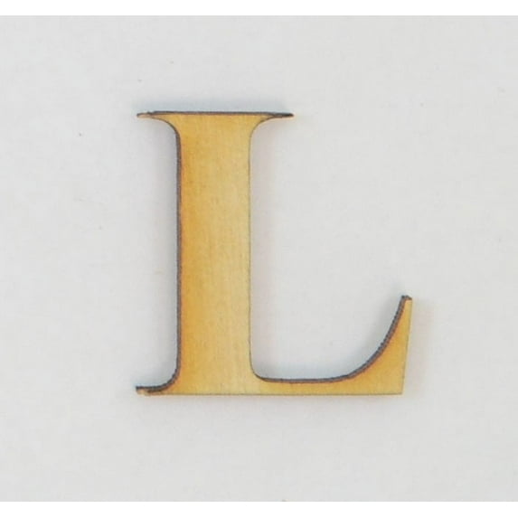 1 Pc, 5 Inch X 1/8 Inch Thick Times New Roman Bold Wood Letters L Great For Craft Project & Different Decor