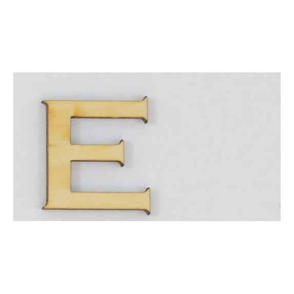 1 Pc, 5 Inch X 1/8 Inch Thick Wood Letters E In The Copperplate Gothic Bold Font Great For Craft Project & Different Decor