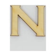 thumbnail image 1 of 1 Pc, 5 Inch X 1/8 Inch Thick Wood Letters N In The Copperplate Gothic Bold Font Great For Craft Project & Different Decor, 1 of 3