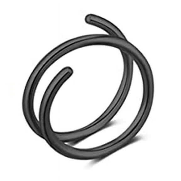 1 Pc/5 Pcs Spiral Nose Ring Single Piercing Nose Hoop Stainless Steel Nose Rings