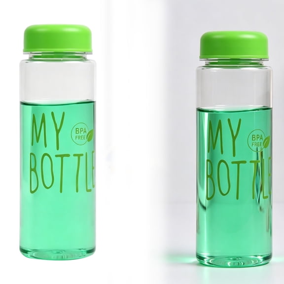 1 Pc 500ml Transparent Plastic Water Bottle, Tight Seal Screw Lid, Reusable Drinking Cup, Lightweight Travel Tumbler, Compact Portable Design, Smooth Round Rim for Daily Use, Gym and Outdoor Sports