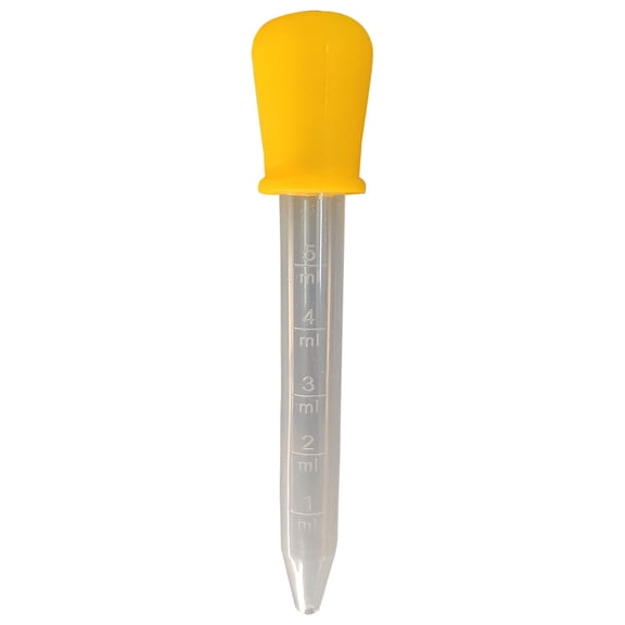 1 Pc 5ml Clear Liquid Dropper, Plastic Pipette Droppers, Silicone Bulb Dropper for Fluid Adding and Common Mold Filling Operations in Daily preparation work, 4.72 Inch