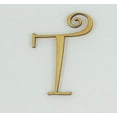 thumbnail image 1 of 1 Pc, 6 Inch X 1/4 Inch Thick Wood Letters T In The Curlz Font Great For Craft Project & Different Decor, 1 of 3