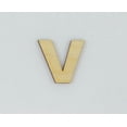 thumbnail image 1 of 1 Pc, 6 Inch X 1/4 Inch Thick Wood Letters V In The Arial Font For Craft Project & Different Decor, 1 of 3