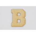 thumbnail image 1 of 1 Pc, 6 Inch X 1/8 Inch B Collegiate Font Wood Letters Easy To Paint Or Decorate Intended For Indoor Use Only, 1 of 2