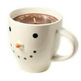 thumbnail image 1 of 1 Pc, 6" (Including Handle) x 4.5" 20 Ounce Hazelnut Coffee Candle In Snowman Mug About 70 Hours, 1 of 1