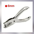thumbnail image 1 of 1 Pc 6mm Mini Metal Circle Hole Punch, Handheld Paper Punch Tool for Crafting Greeting Cards Invitations Scrapbooking DIY Projects, Heavy Duty Compact Design, 1 of 9