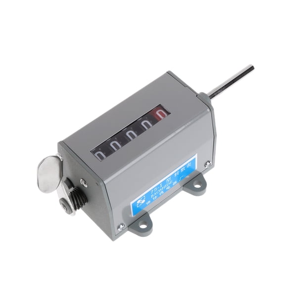 1 Pc 75-I Metal Mechanical Resettable 5 Digits Display Rotary Counter 350 R/Min