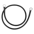 thumbnail image 1 of Unique Bargains 1 Pc 8 AWG Gauge Universal Battery Inverter Cable for Car Vehicle Boat RV Solar Battery Cable Tinned Copper 3/8" Lug 5/16" Lug Black 2FT, 1 of 7