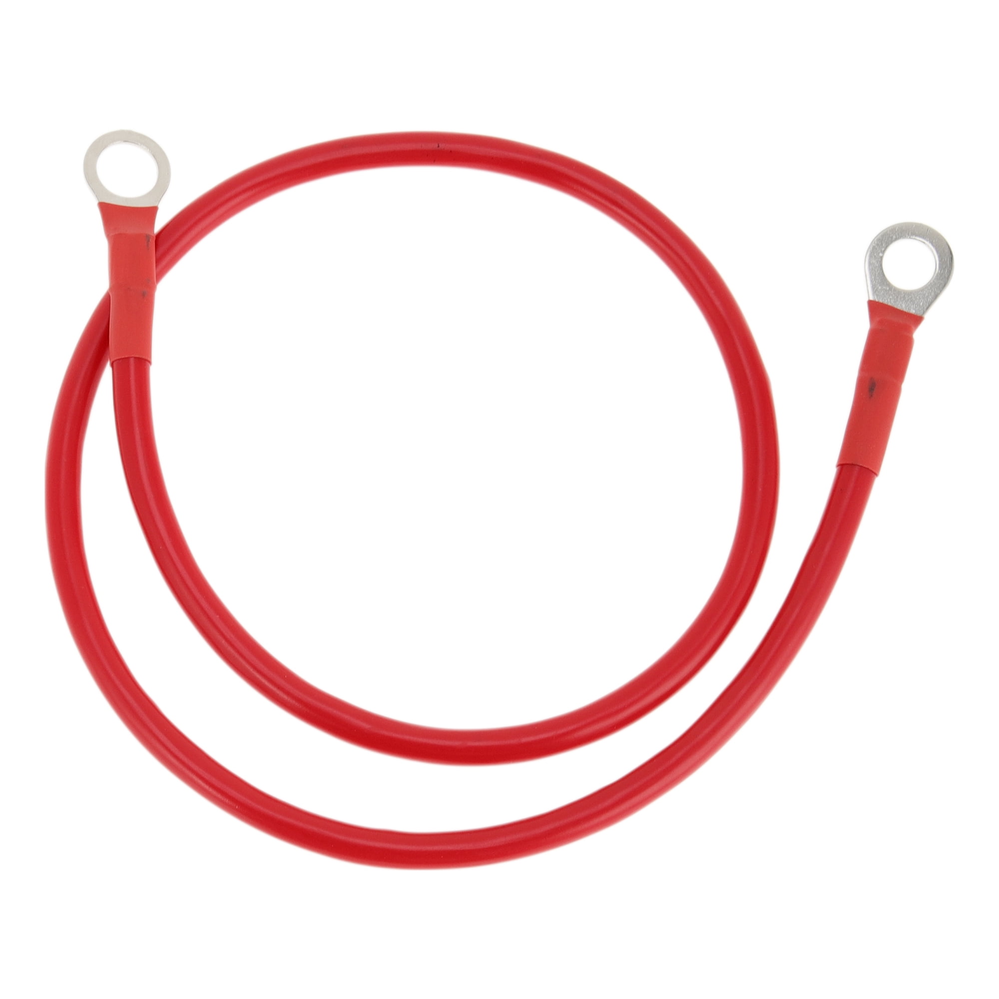 1 Pc 8 AWG Gauge Universal Battery Inverter Cable for Car Vehicle Boat RV Solar Battery Cable Tinned Copper Red 2FT 3/8" Lug 5/16" Lug