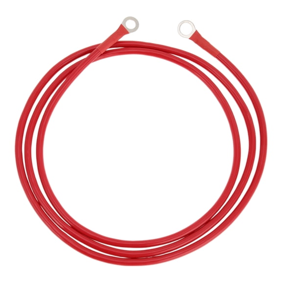 Unique Bargains 1 Pc 8 AWG Gauge Universal Battery Inverter Cable for Car Vehicle Boat RV Solar Battery Cable Tinned Copper 3/8" Lug 5/16" Lug Red 5.5FT