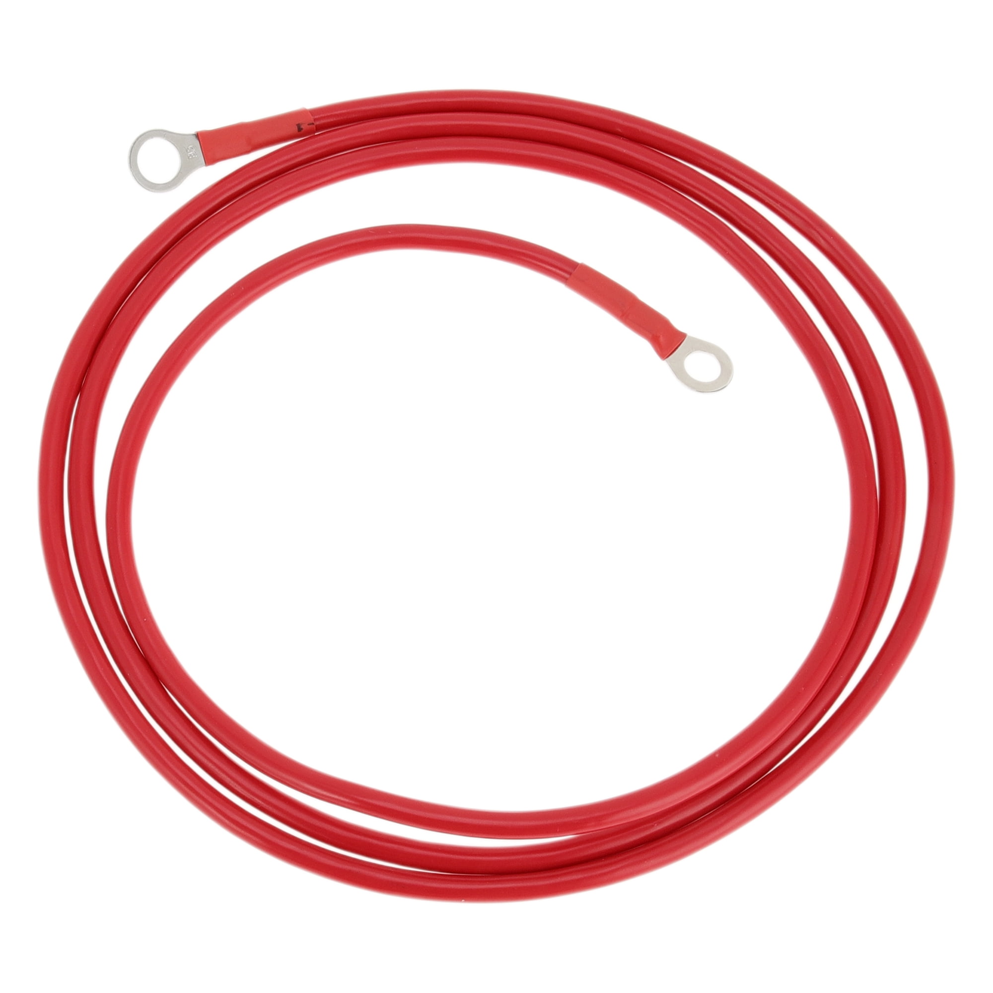 Unique Bargains 1 Pc 8 AWG Gauge Universal Battery Inverter Cable for Car Vehicle Boat RV Solar Battery Cable Tinned Copper 3/8" Lug 5/16" Lug Red 6FT