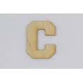 thumbnail image 1 of 1 Pc, 8 Inch X 1/4 Inch Thick Collegiate Font Wood Letters C Easy To Paint Or Decorate For Indoor Use Only, 1 of 2